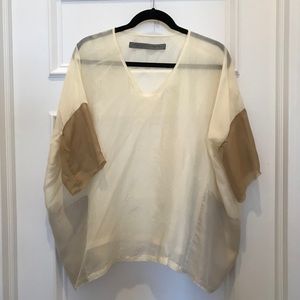 Raquel Allegra flowy silk top size 1 XS/S